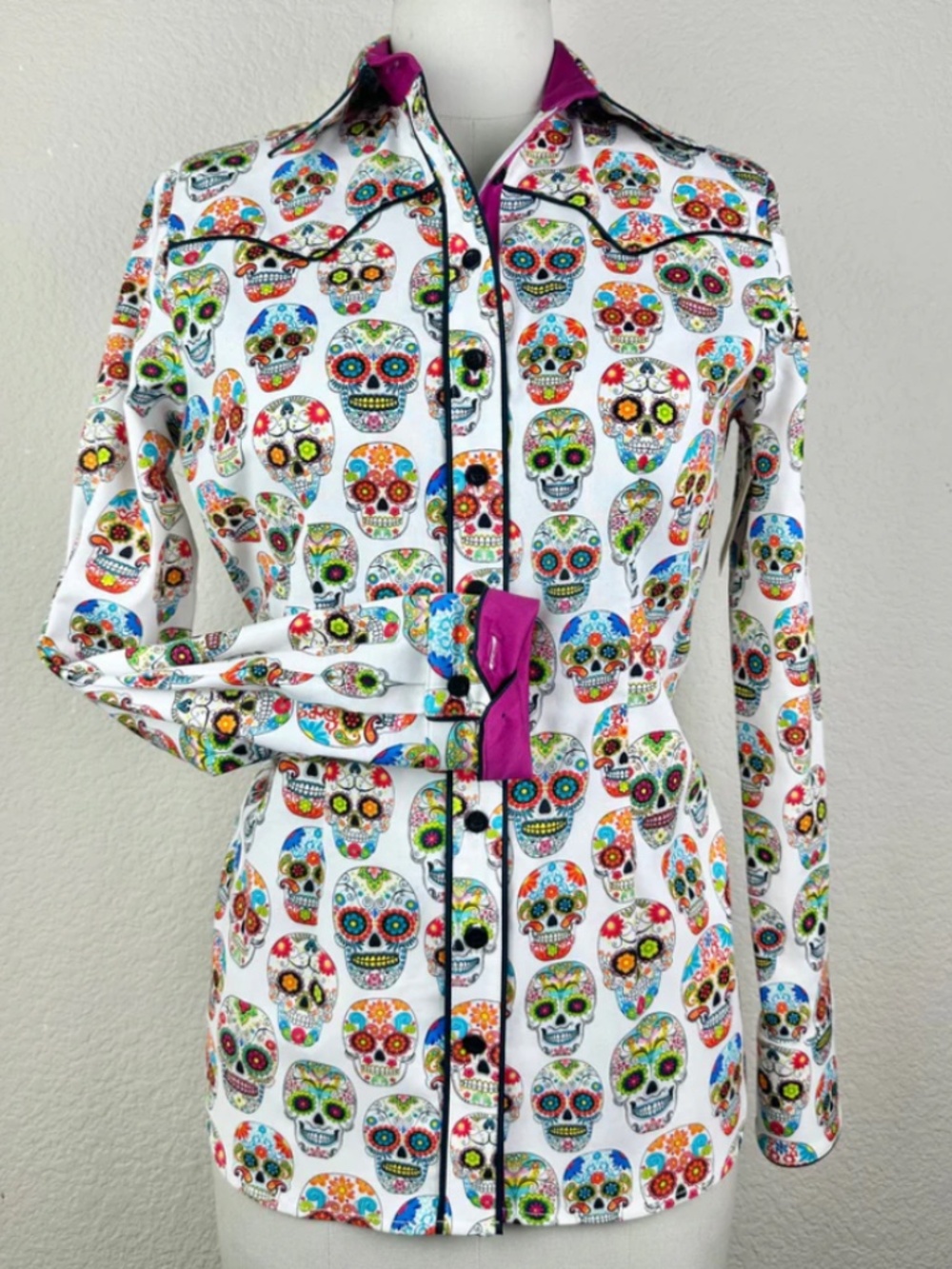 CR Ranch Wear XL skull shirt